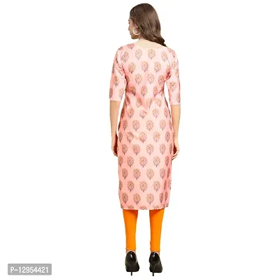 Stylish Crepe Digital Printed Straight Kurti For Women Pack of 5-thumb5