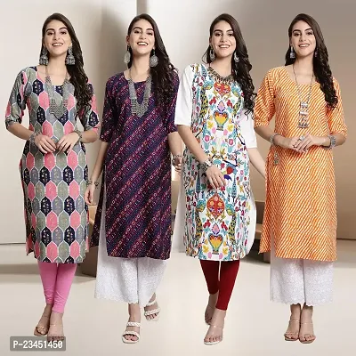 Fancy Crepe Kurtis for Women Pack Of 4