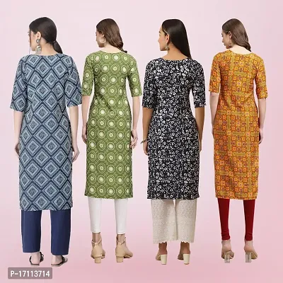 Women Stylish Crepe Printed Straight Kurta-thumb2