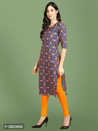 Stylish Crepe Printed Kurti For Women-thumb2