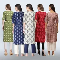 Women Stylish Crepe Printed Staright Kurta-thumb1