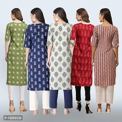 Women Stylish Crepe Printed Staright Kurta-thumb2