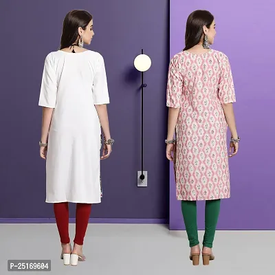 Fancy Crepe Kurtas For Women Pack Of 2-thumb2