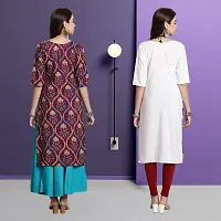 Fancy Crepe Kurtas For Women Pack Of 2-thumb1