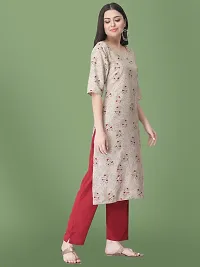 Stylish Crepe Printed Kurti For Women-thumb1