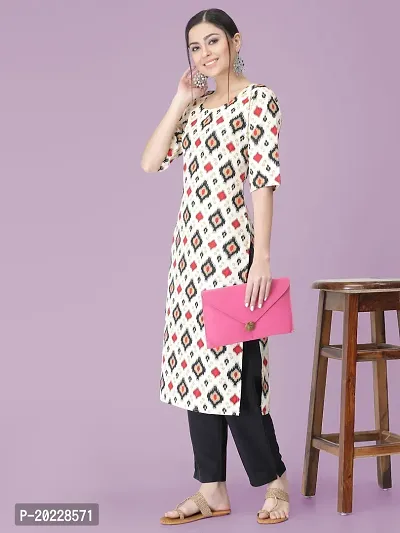 New Stylish Crepe Printed Kurta Set For Women-thumb3