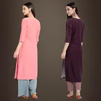 Fancy Crepe Kurtis for Women Pack Of 2-thumb1