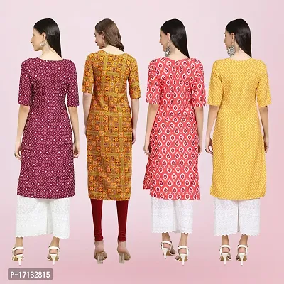 Women Stylish Crepe Printed Straight Kurta-thumb2