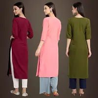 Fancy Crepe Kurtis for Women Pack Of 3-thumb1