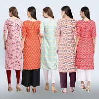 Women Stylish Crepe Printed Staright Kurta-thumb1