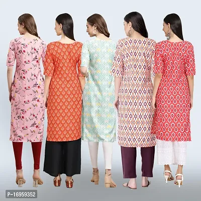 Women Stylish Crepe Printed Staright Kurta-thumb2