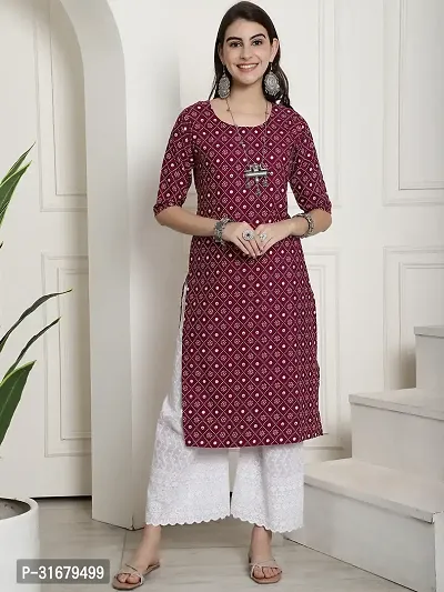 Fancy Crepe Printed Kurtas For Women Pack Of 6-thumb5