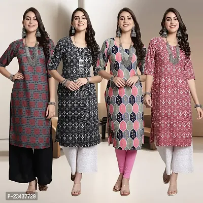 Fancy Crepe Kurtis for Women Pack Of 4-thumb0