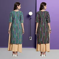 Fancy Crepe Kurtas For Women Pack Of 2-thumb1