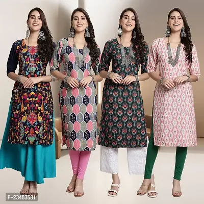 Fancy Crepe Kurtis for Women Pack Of 4