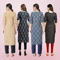 Women Stylish Crepe Printed Straight Kurta-thumb1