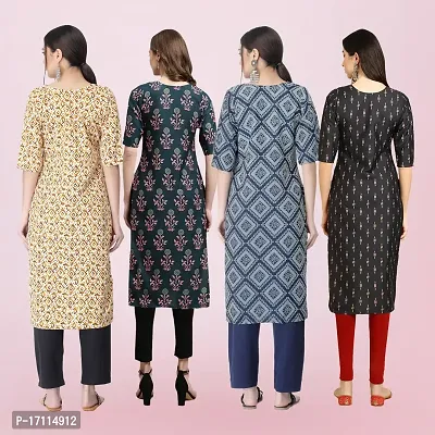 Women Stylish Crepe Printed Straight Kurta-thumb2