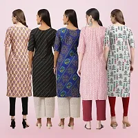 Women Stylish Crepe Printed Straight Kurta-thumb1