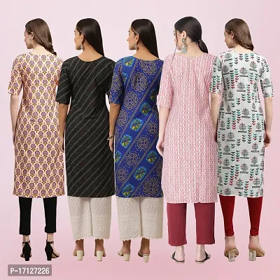 Women Stylish Crepe Printed Straight Kurta-thumb2