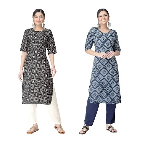 Classic Crepe Kurtis For Women Combo Pack Of 2