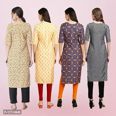 Women Stylish Crepe Printed Straight Kurta-thumb2