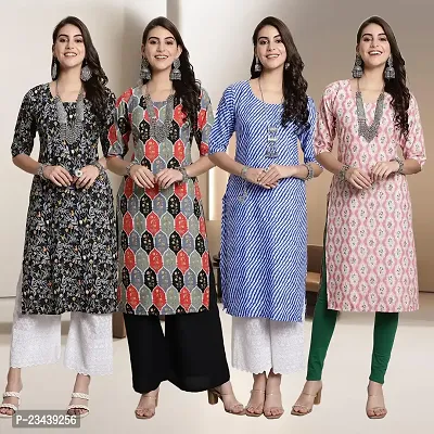 Fancy Crepe Kurtis for Women Pack Of 4-thumb0