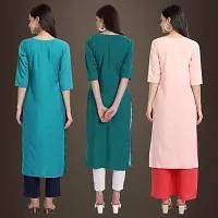 Fancy Crepe Kurtis for Women Pack Of 3-thumb1