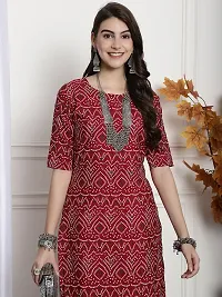 Stylish Multicoloured Crepe Printed Kurta For Women Combo Of 2-thumb1