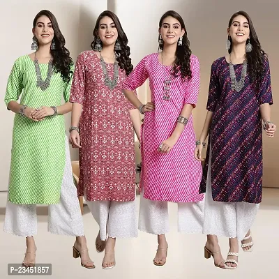 Fancy Crepe Kurtis for Women Pack Of 4