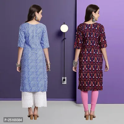 Fancy Crepe Kurtas For Women Pack Of 2-thumb2