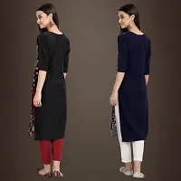 Fancy Crepe Kurtis for Women Pack Of 2-thumb1