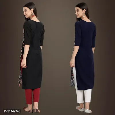 Fancy Crepe Kurtis for Women Pack Of 2-thumb2