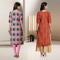 Fancy Rayon Kurtis For Women Pack Of 2-thumb1