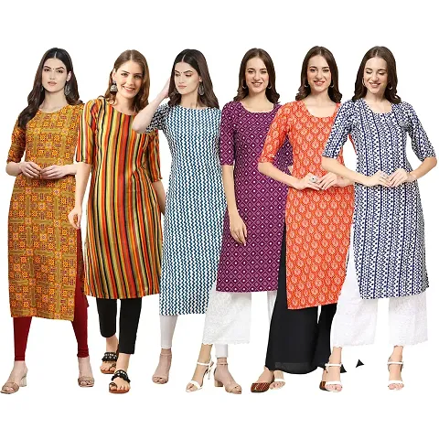 Stylish Crepe Stitched Kurta For Women Pack of