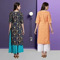 Fancy Crepe Kurtas For Women Pack Of 2-thumb1