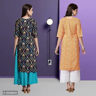 Fancy Crepe Kurtas For Women Pack Of 2-thumb2