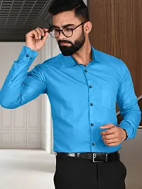 Comfortable Multicoloured Cotton Long Sleeve Formal Shirt For Men-thumb3