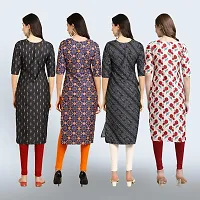 Women Stylish Crepe Straight Kurta-thumb1