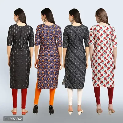 Women Stylish Crepe Straight Kurta-thumb2