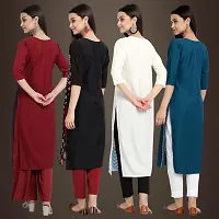 Fancy Crepe Kurtis for Women Pack Of 4-thumb1