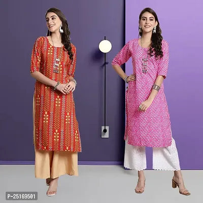 Fancy Crepe Kurtas For Women Pack Of 2