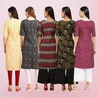 Women Stylish Crepe Printed Straight Kurta-thumb1