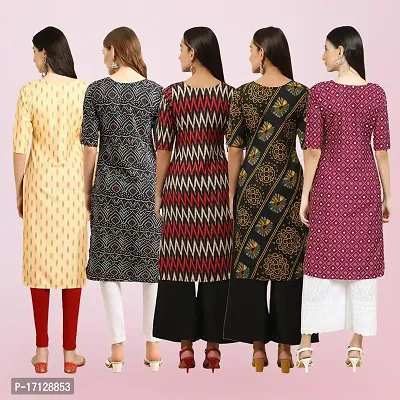 Women Stylish Crepe Printed Straight Kurta-thumb2