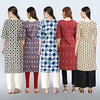 Women Stylish Crepe Printed Staright Kurta-thumb1