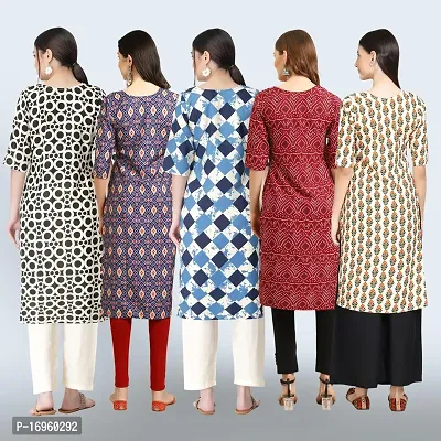 Women Stylish Crepe Printed Staright Kurta-thumb2