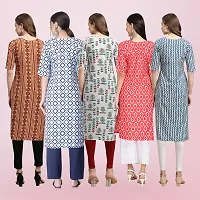 Women Stylish Crepe Printed Straight Kurta-thumb1