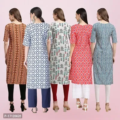 Women Stylish Crepe Printed Straight Kurta-thumb2