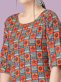 New Stylish Crepe Printed Kurta Set For Women-thumb3