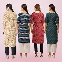 Women Stylish Crepe Printed Straight Kurta-thumb1