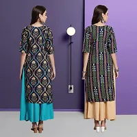 Fancy Crepe Kurtas For Women Pack Of 2-thumb1